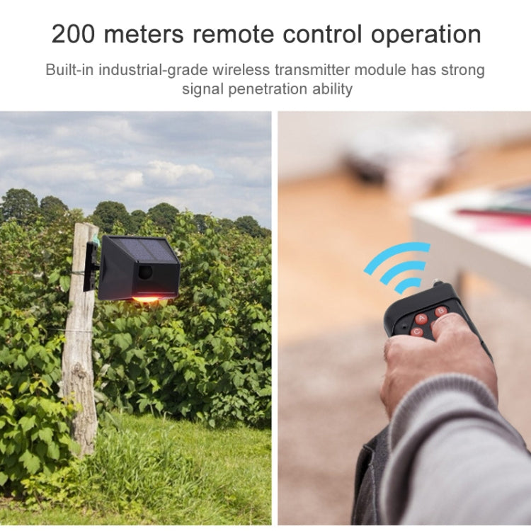 N911F 129dB Wireless Remote Control Solar Human Body Induction Sound Light Alarm N911F 129dB Wireless Remote Control Solar Human Body Induction Sound Light Alarm